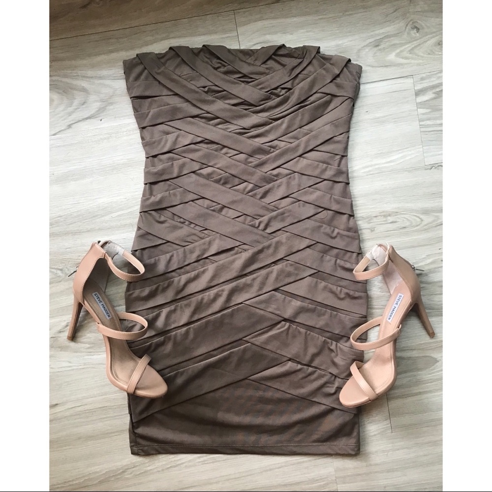 Strapless cocktail dress